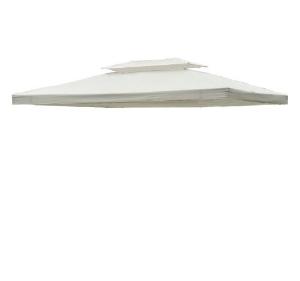 Outsunny Toit de Rechange pour Tonnelle Crème 3 x 4 m