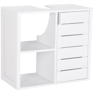 Meuble salle de bain mural - meuble sous-vasque MDF blanc