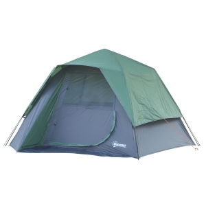 Tente de camping pop up montage instantané 3 pers. bleu vert