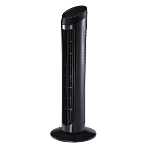 Homcom Ventilateur Colonne 45 W en Plastique Noir 27 x 27 x 75 cm