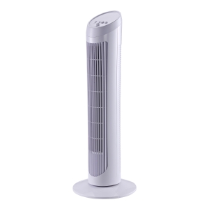 Homcom Ventilateur Colonne 45 W en Plastique Blanc 27 x 27 x 75 cm