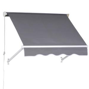 Outsunny Store Banne Manuel Gris 122 x 70 cm