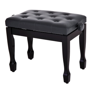 HOMCOM Banquette pour Piano en Similicuir Noir