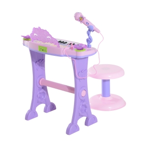 Clavier musical électronique rose et mauve