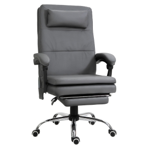 Fauteuil de bureau direction massant avec repose-pied