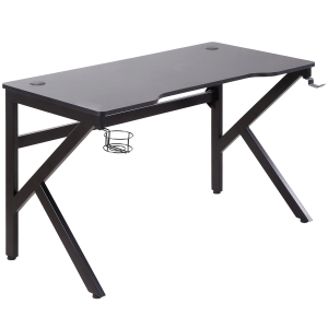 Bureau gaming bracket support métal MDF carbone