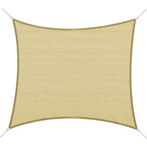 Outsunny Voile d'Ombrage Sable 3 x 3 m