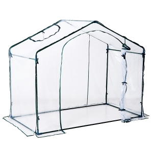 Outsunny Serre de Jardin Transparent et Vert 1,8 x 1,05 x 1,50 m