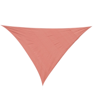 Outsunny Voile d'Ombrage Triangulaire Rouge 4 x 4 x 4 m