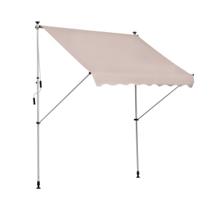 Store banne manuel rétractable 2L x 1,5l x 1,7-2,8H m