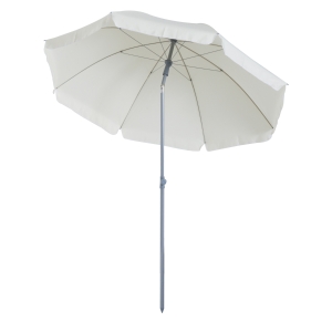 Outsunny Parasol de Jardin Inclinable Crème Ø2,2 x 2,3 m