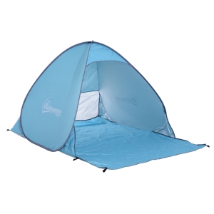 Outsunny Tente de Plage Bleu 2 x 1,5 x 1,15 m