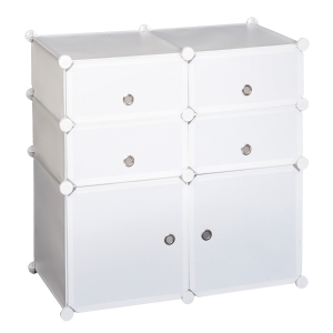 Homcom Étagère à Chaussures à 6 Compartiments 75 x 37 x 73 cm