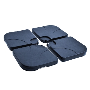 Outsunny Lot de 4 Dalles à Lester pour Pied de Parasol 50 x 50 cm