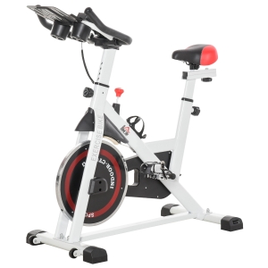 Vélo biking cardio vélo d'appartement Fitness haute performance acier blanc