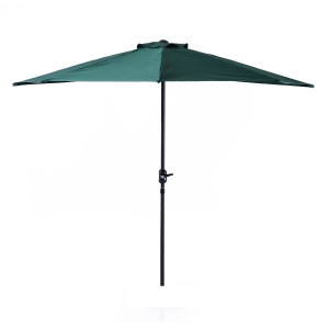 Outsunny Demi Parasol de Jardin Vert 2,69 x 1,38 x 2,36 m