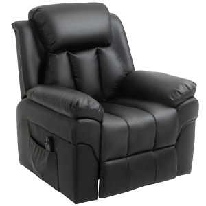 Homcom Fauteuil de Relaxation Électrique Noir 96 x 93 x 103 cm