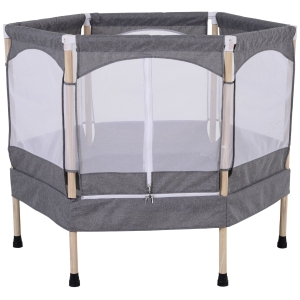 Trampoline jardin enfants Ø 1,40 × 1,62H m bleu