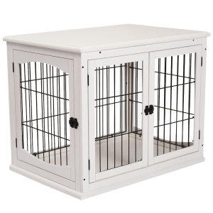 Cage pour chien animaux cage en bois MDF classe E1 3 portes verrouillables