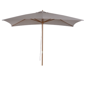 Outsunny Parasol droit rectangulaire de jardin grande taille dim. 3L x 2l x 2,5H m gris