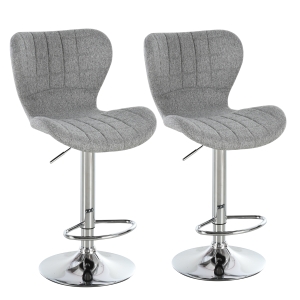 Homcom Lot de 2 chaises de salon design scandinave