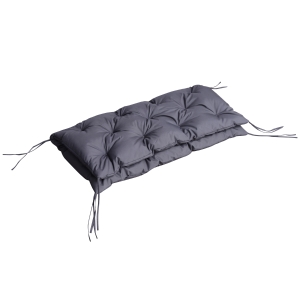 Outsunny Coussin d'Assise Gris pour Balancelle 2 Places 98 x 100 x 8 cm