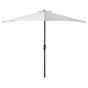 Outsunny Demi Parasol de Jardin Crème 2,69 x 1,38 x 2,36 m