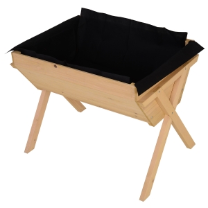 Outsunny Jardinière sur pieds potager dim. 100L x 70l x 80H cm insert d'irrigation + feutre de drainage inclus bois massif sapin