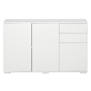 Commode buffet 2 tiroirs 3 portes 117 x 36 x 74 cm