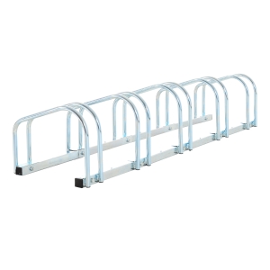 Homcom Râtelier pour 5 Vélos en Acier Galvanisé 130 x 33 x 27 cm