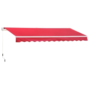 Store banne manuel 4 x 2,5 m polyester imperméable rétractable