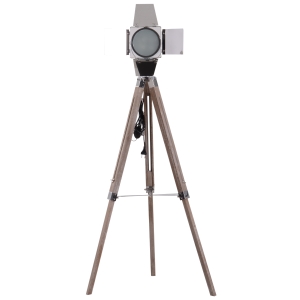 Homcom Lampadaire Style Néo-Rétro en Acier Gris 65 x 65 x 146 cm