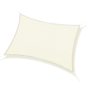 Outsunny Voile d'Ombrage Crème 3 x 4 m