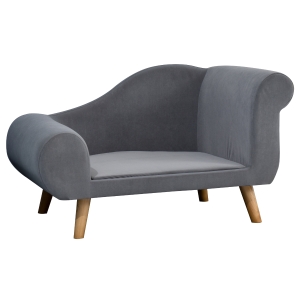 Lit canapé chien chat méridienne design scandinave + coussin fourni velours