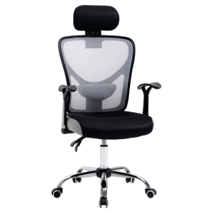 Chaise de bureau manager réglable inclinable tissu maille polyester
