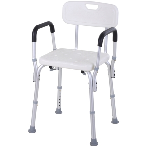 Chaise de Douche Hauteur Réglable Aluminium
