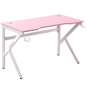Bureau gaming bracket support métal MDF carbone