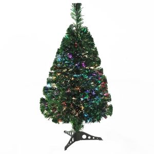 Homcom Sapin de Noël Artificiel Lumineux 55 Branches 35 x 35 x 60 cm
