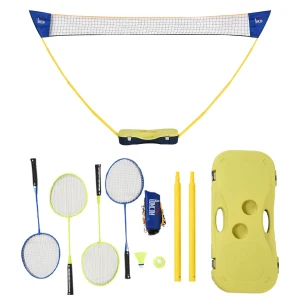 HOMCOM Badminton Net Set Portable, Foldable Design for Indoor Outdoor Use, Ideal for Beach, Backyard