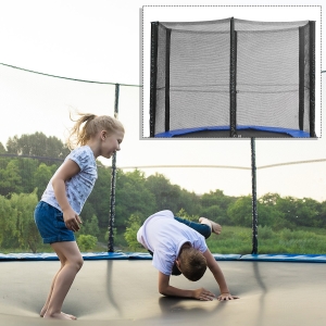 HOMCOM 10ft Trampoline Net Replacement Enclosure, Black