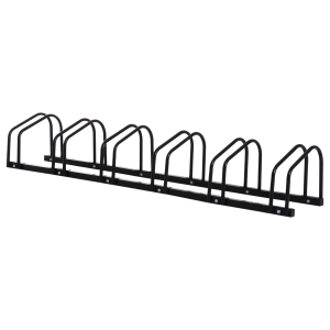 HOMCOM Bike Parking Stand 160Lx33Wx27H cm, Steel-Black