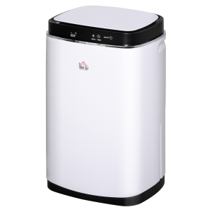 HOMCOM Portable Dehumidifier 20L/Day Ultra Quite Auto Cut Off for Basement Bathroom