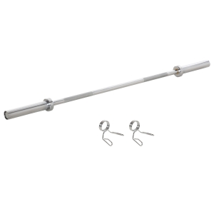 HOMCOM Steel Weight Lifting Barbell Bar Anti-Slip Hand Grip for Home Office Gym Fitness