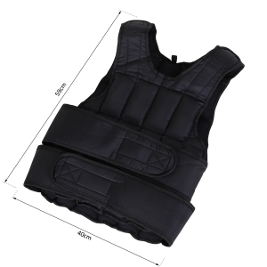 HOMCOM 10kg Metal Sand Weight Adjustable Unisex Trainer Vest Black/Red