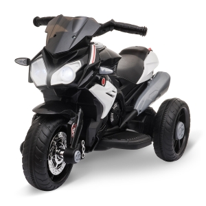 HOMCOM Kids 6V Battery Steel Enforced Motorcycle Ride On Trike Black