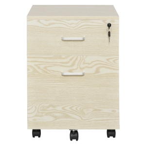 Vinsetto Particle Board 2-Drawer Filing Cabinet w/ Keys