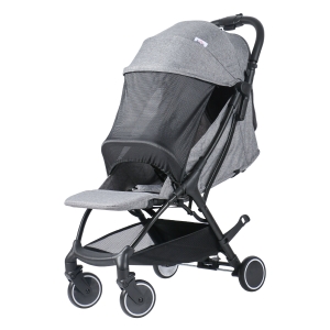 HOMCOM Baby Stroller Five-Point Harness Foldable Pushchair for 0-36 Months Grey