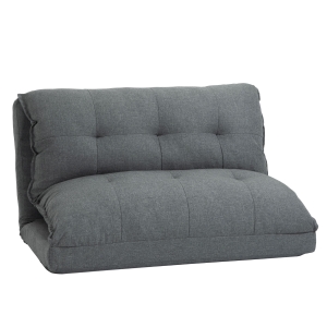 HOMCOM Foldable Lazy Sofa Bed Adjustable Floor Chair, Reading & Playing, Living Room