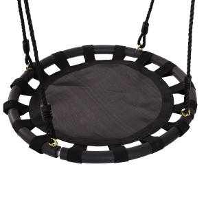 HOMCOM Kids Garden Swing for Tree, Φ60x4.5H cm-Black