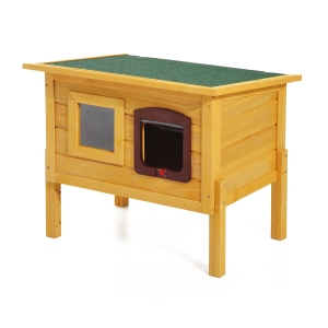 Pawhut 70L×51.5W×60H cm Wooden Pet House
